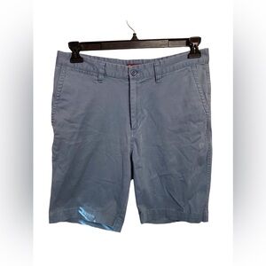 Tori Richard Shorts Mens 32‎ Blue Flat Front Chino 9” Inseam